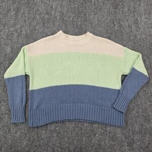 American Eagle Sweater Womens Small Striped Crewneck Pullover Knit Casual Preppy